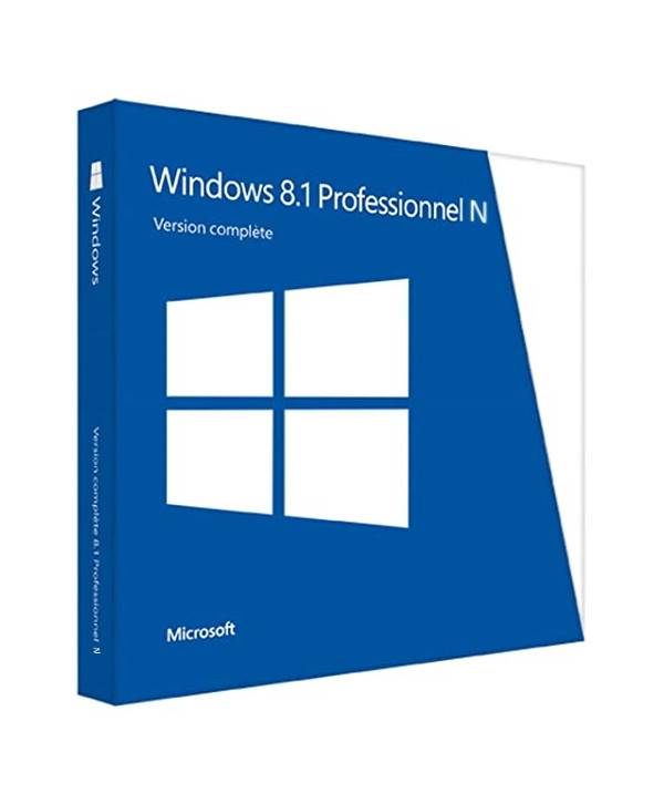 Microsoft Windows 8.1 Professionnel N (Pro N) - Clé licence à télécharger - Livraison rapide 7/7j-0