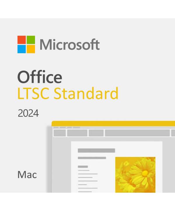 Microsoft Office 2024 LTSC Standard pour Mac - Licence à télécharger - Livraison rapide 7/7j