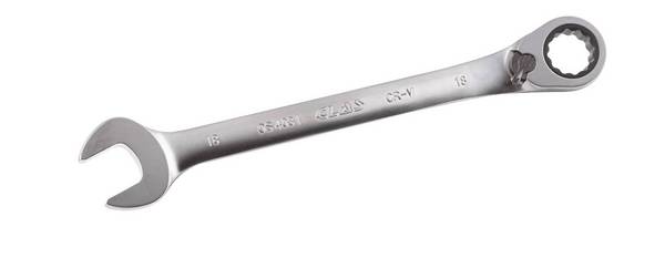 Clé mixte 18mm à cliquet réversible 15° CrV - OS 4031 - CLAS Equipements