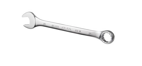 Clé mixte 19mm 12 pans CrV DIN ISO 3113 - OS 4114 - CLAS Equipements