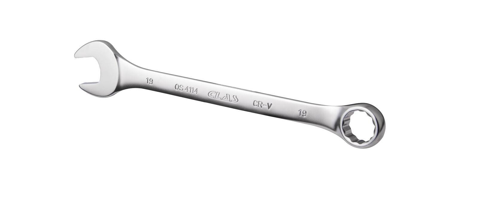 Clé mixte 19mm 12 pans CrV DIN ISO 3113 - OS 4114 - CLAS Equipements-0