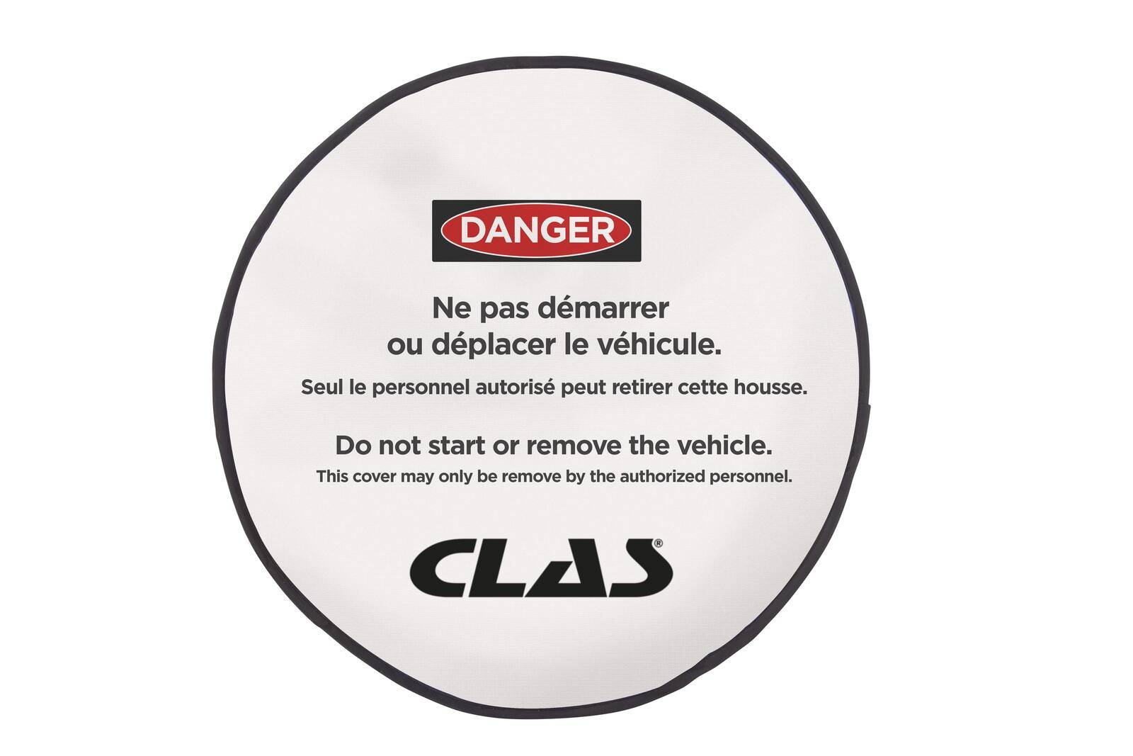 Housse de volant danger pour condamner véhicules à inspection - EG 0031 - CLAS Equipements-0