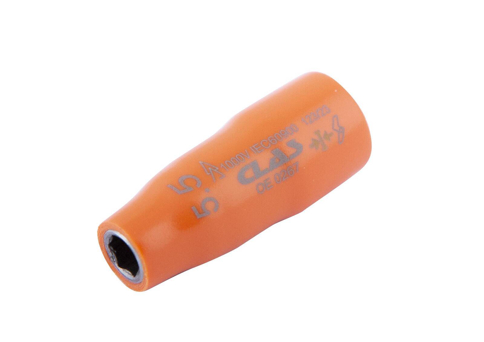 Douille 6 pans femelle isolée 5.5mm 1/4'' 1000V VDE IEC 60900 CrV - OE 0267 - CLAS Equipements-0