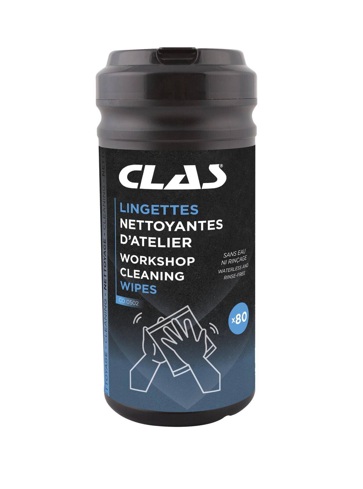 Lingettes nettoyantes d'atelier (80 pcs)- CO 0502 - CLAS Equipements-0