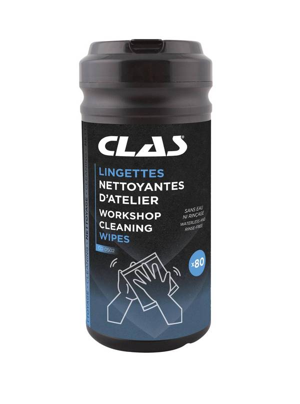 Lingettes nettoyantes d'atelier (80 pcs)- CO 0502 - CLAS Equipements