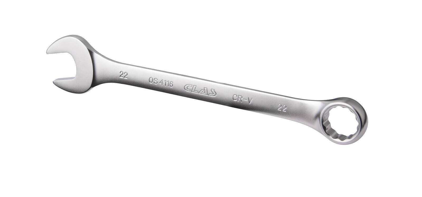 Clé mixte 22mm 12 pans CrV DIN ISO 3113 - OS 4116 - CLAS Equipements-0