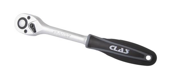 Cliquet réversible 1/2" 72 dents CrV manche bi-matière - OS 3019 - CLAS Equipements