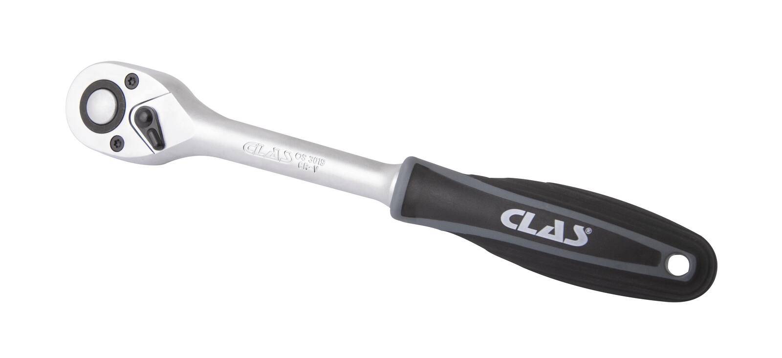 Cliquet réversible 1/2" 72 dents CrV manche bi-matière - OS 3019 - CLAS Equipements-0