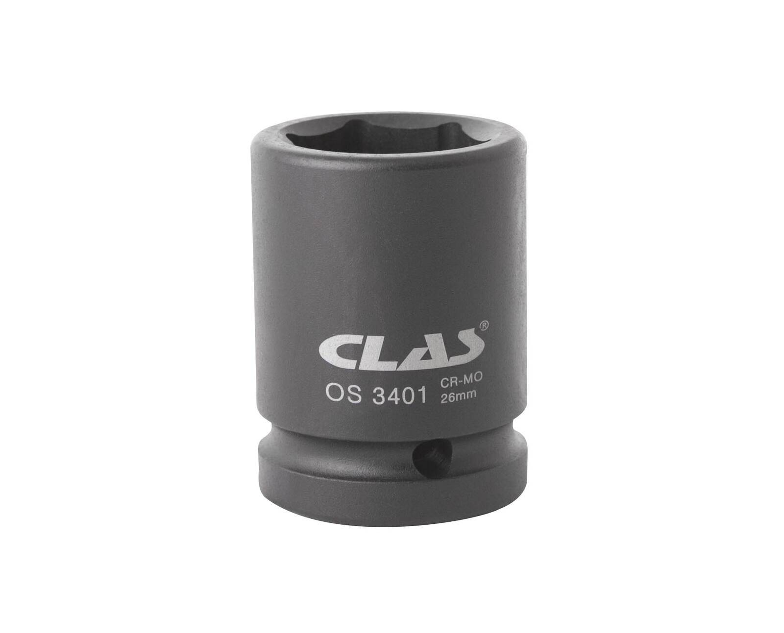 Douille choc 6 pans 26mm 3/4" Cr-Mo pour étrier de freins SCANIA - OS 3401 - CLAS Equipements-1