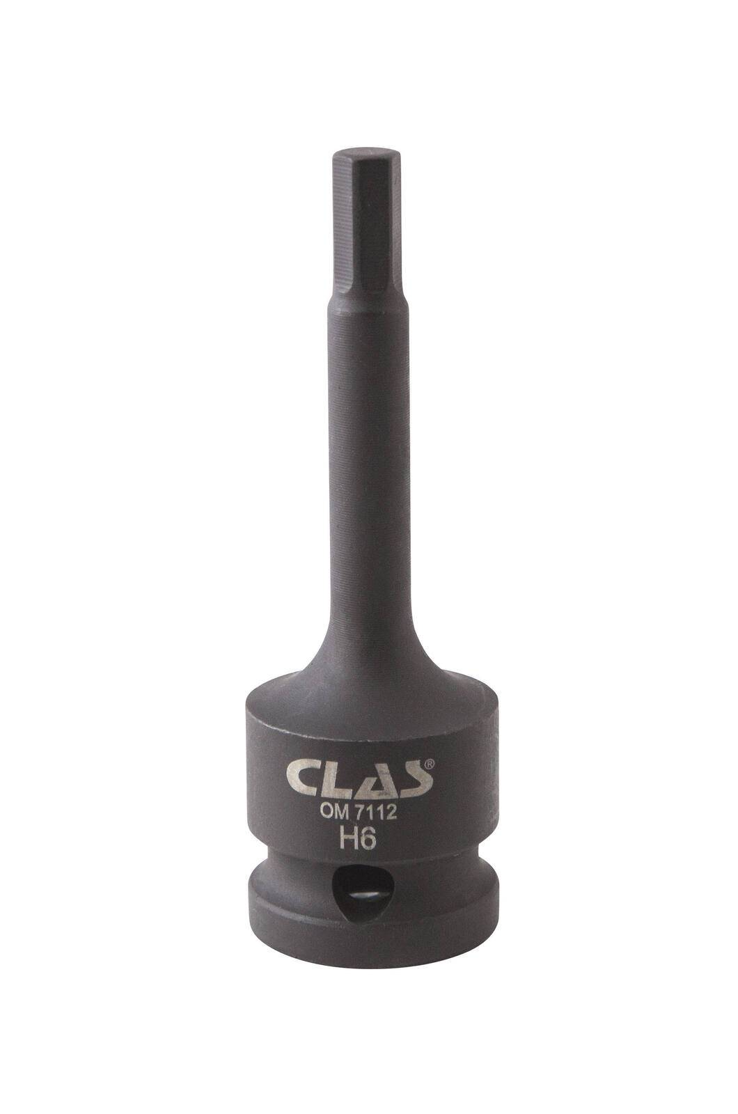 Douille embout choc héxagonale 6mm L.78mm 1/2" Cr-Mo - SA 0478 - CLAS Equipements-0