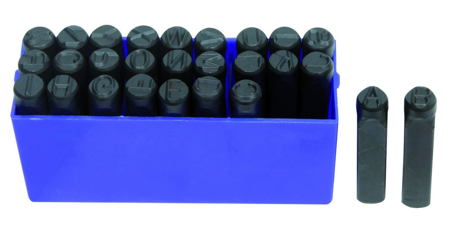 Coffret 27pcs lettres à frapper DIN 10mm de A à Z + & - EG 5030 - CLAS Equipements-0