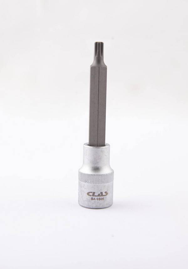 Douille embout ribe M6 L.100mm 1/2'' CrV - SA 0306 - CLAS Equipements