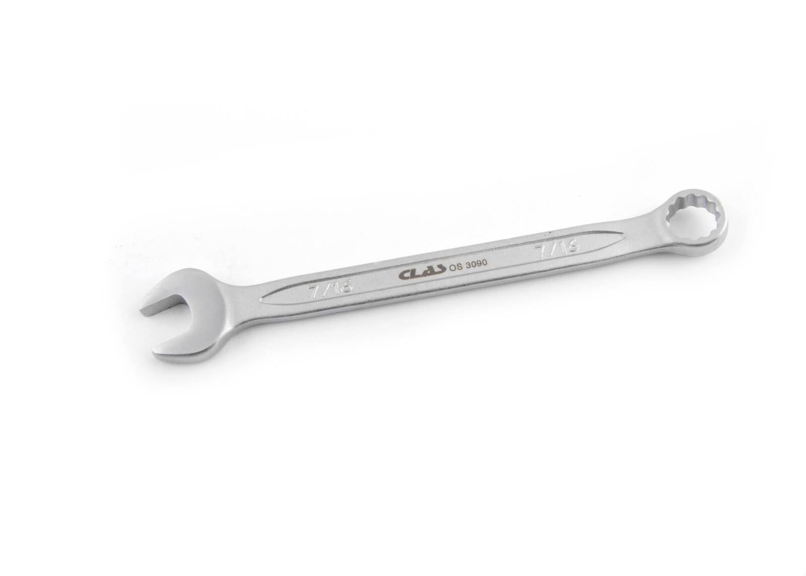 Clé mixte 7/16" 12 pans CrV DIN ISO 3113 - OS 3090 - CLAS Equipements-0