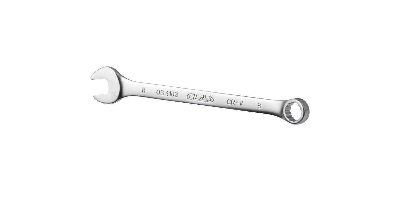 Clé mixte 8mm 12 pans CrV DIN ISO 3113 - OS 4103 - CLAS Equipements-0