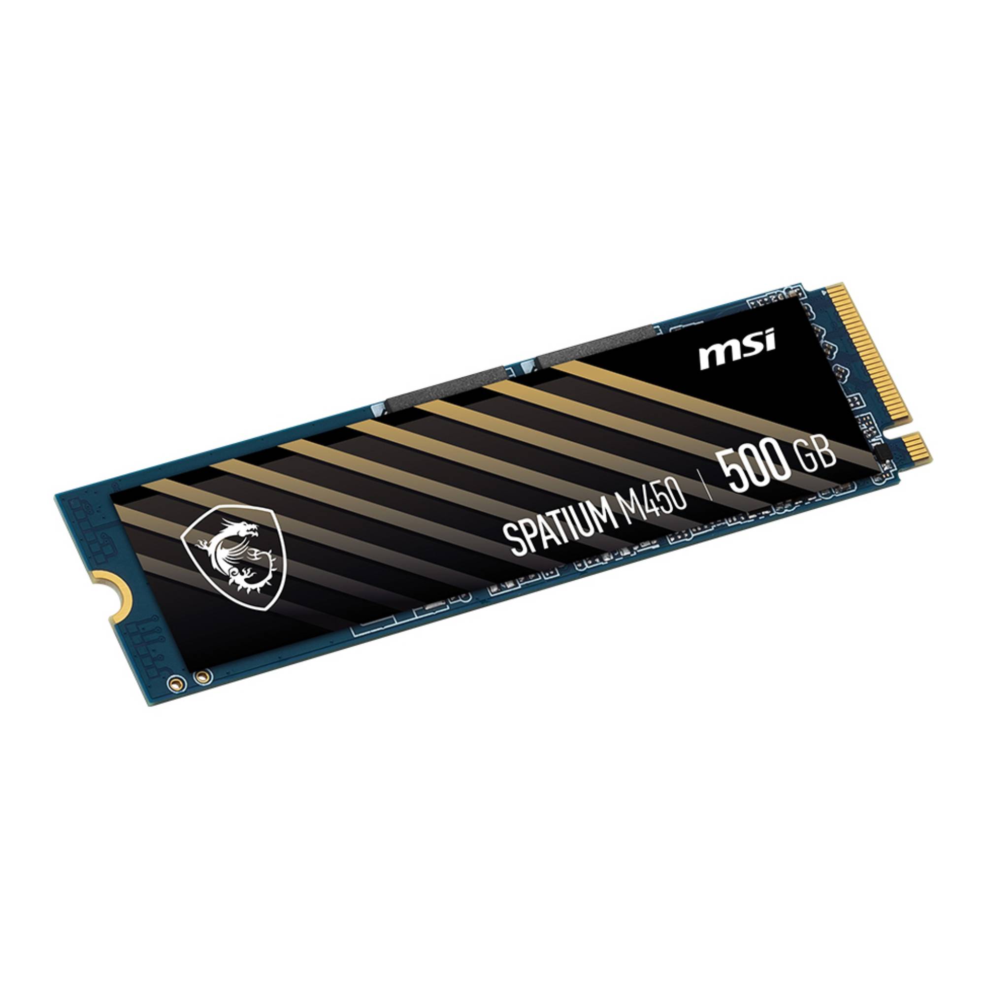 MSI Spatium M450 PCIe 4.0 NVMe M.2 500GB V1, 500 Go, M.2, 3000 Mo/s-0