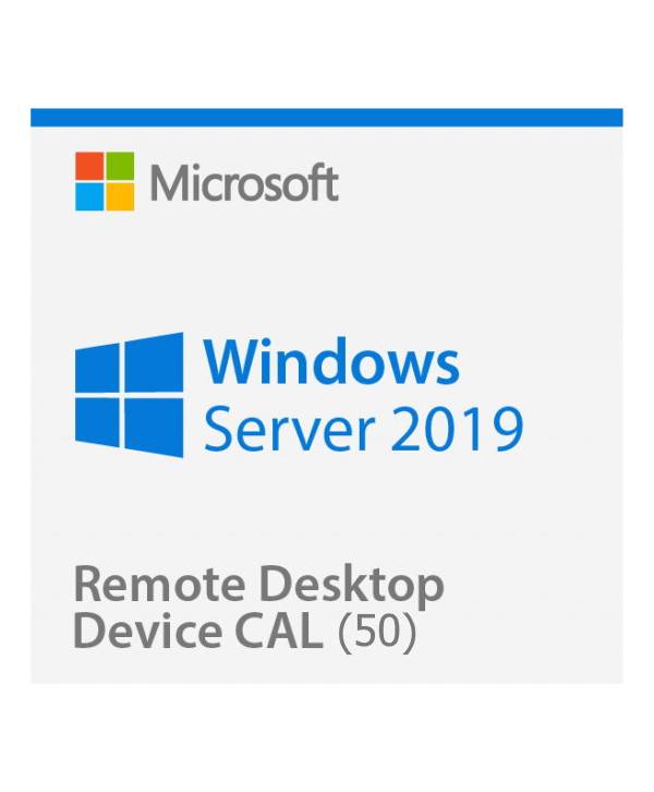 Microsoft Windows Server 2019 Remote Desktop Services (RDS) 50 device connections CAL - Clé licence à télécharger - Livr