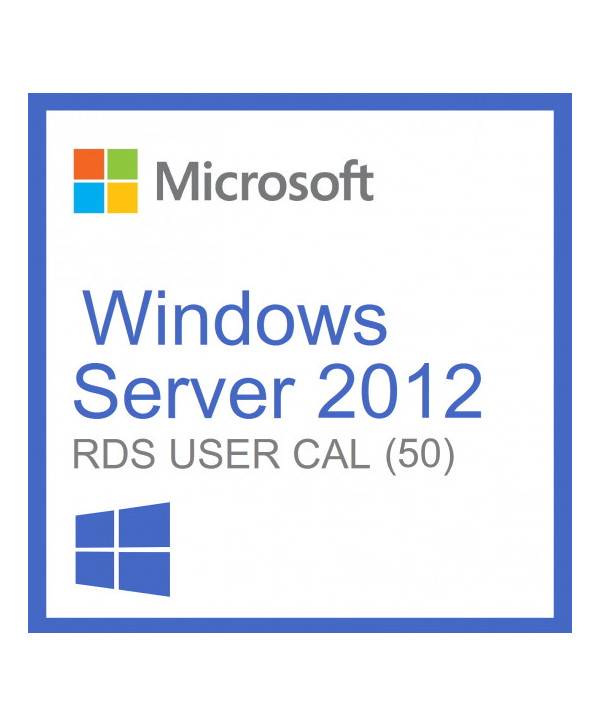 Microsoft Windows Server 2012 Remote Desktop Services (RDS) 50 user connections CAL - Clé licence à télécharger - Livrai