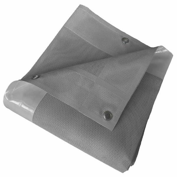 Bâche brise vue micro-perforée Tecplast mp460bv 3x5m - grise - garantie 5 ans