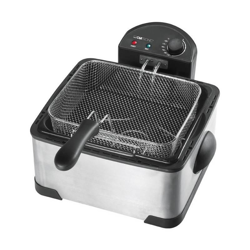 Double friteuse 4L inox Clatronic FR 3195-1