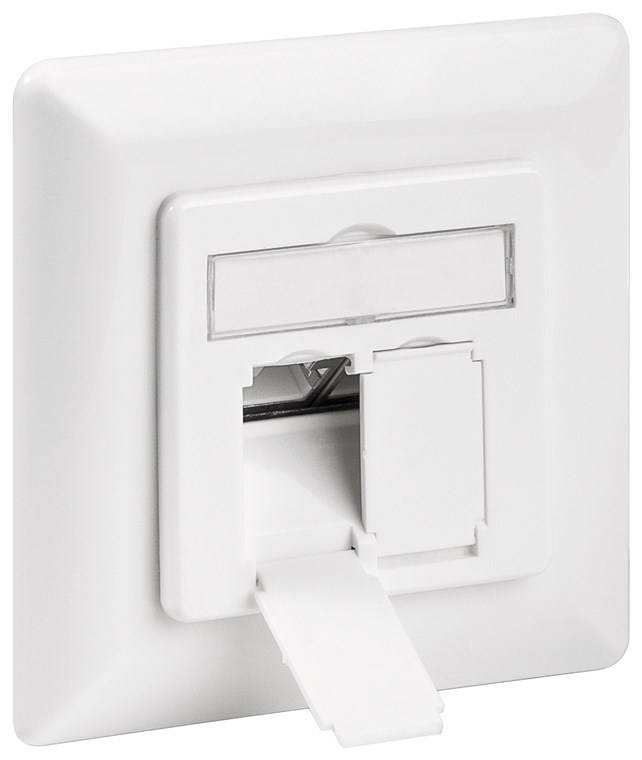 Boîte d'encastrement Goobay CAT 6 (UP) - 2x connecteurs RJ45, blindés, bornier pour montage LSA sans outil-0