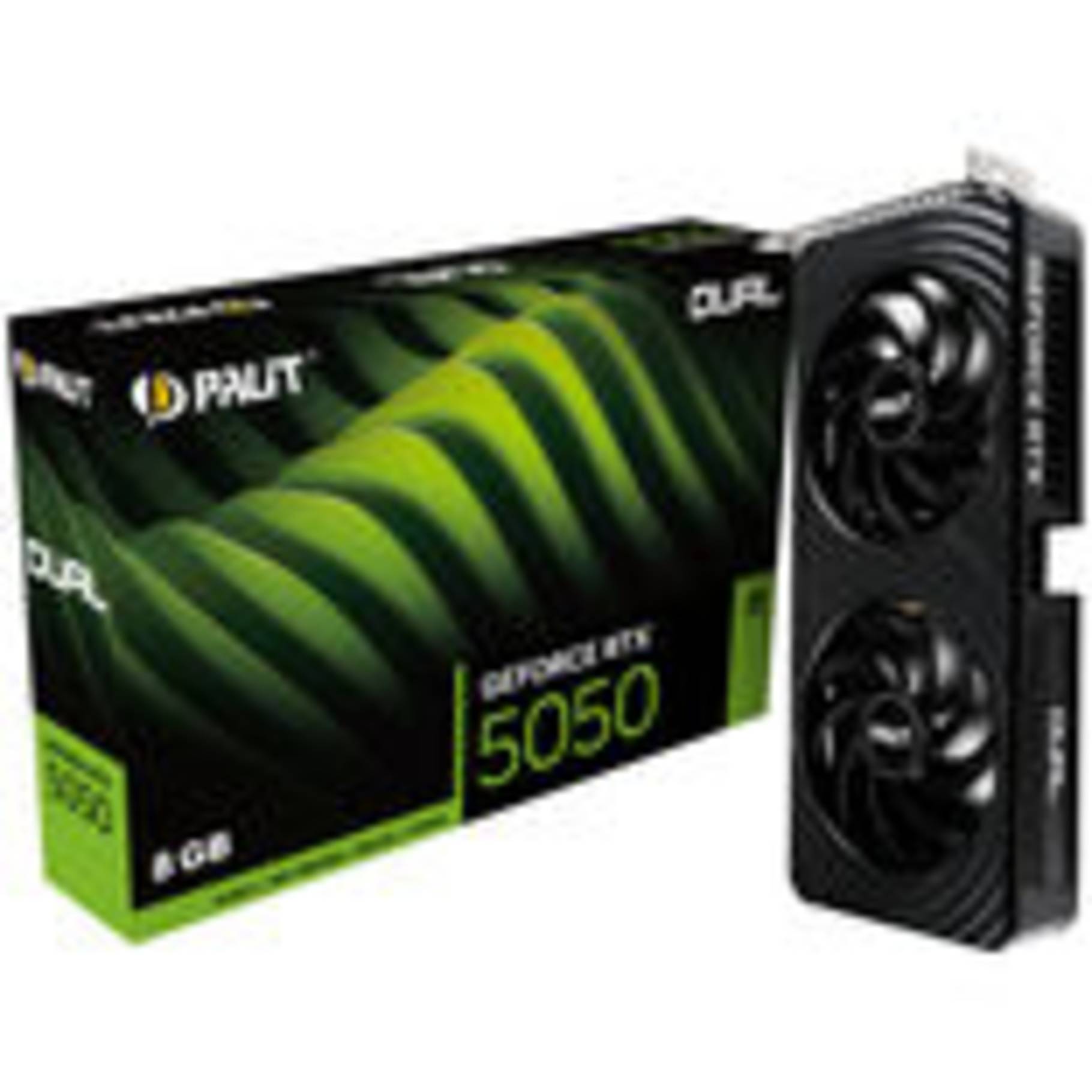 Palit GeForce RTX 5050 Dual, GeForce RTX 5050, 8 Go, GDDR6, 128 bit, 7680 x 4320 pixels, PCI Express 5.0-0