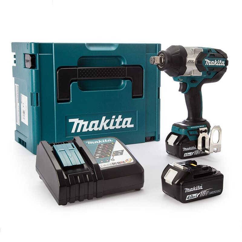 Boulonneuse à chocs 18V LXT 1050Nm 34pouces -2×4,0 Ah-en coffret MAKPAC MAKITA DTW1001RMJ-0
