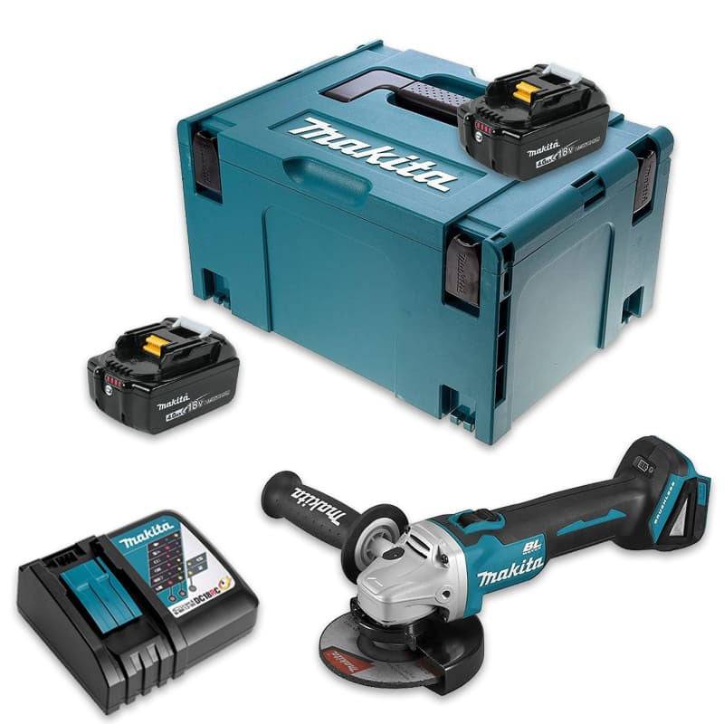 Meuleuse d'angle 18V LXT diam125 mm -2x4,0 Ah- en MAKPAC - MAKITA DGA504RMJ-0
