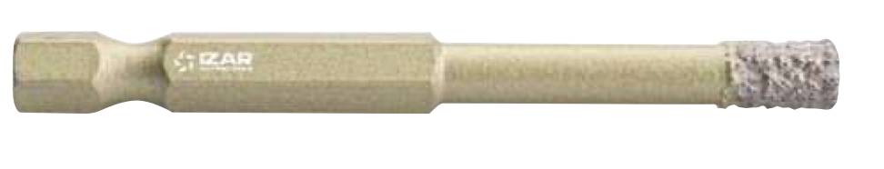 Foret-Trépan diamant pour porcelainecarrelage, queue E6.3 14 - 8,00 mm - IZAR 31566-0