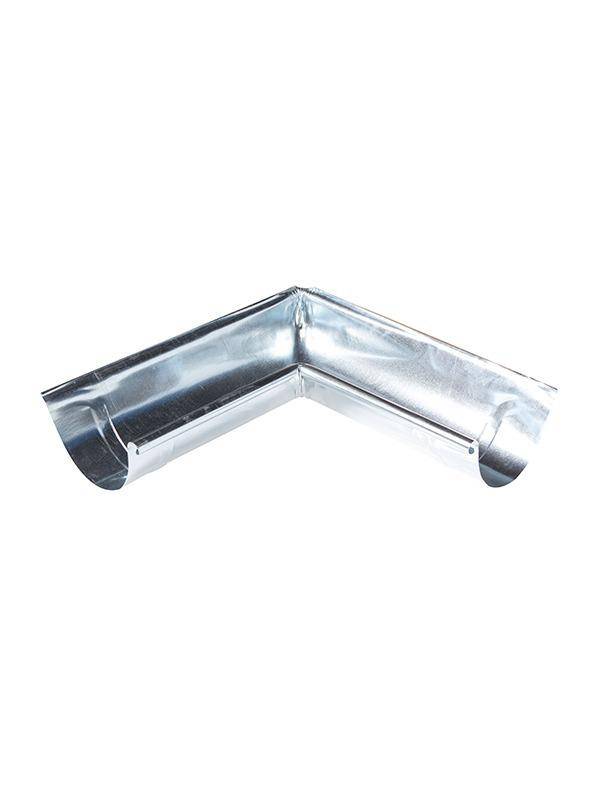 Angle intérieur gouttière demi-rond Acier Galvanisé Gris - LPP 33cm-3