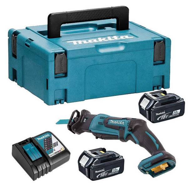 Scie sabre 18V LXT -2x3,0 Ah- dans coffret MAKPAC - MAKITA DJR183RFJ