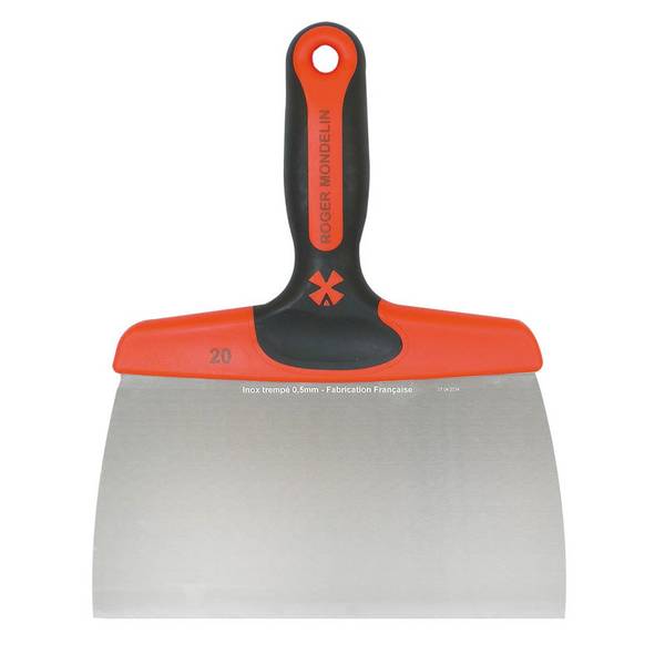 Couteau à enduire Inox trempé, manche trimatière 22 cm - MONDELIN