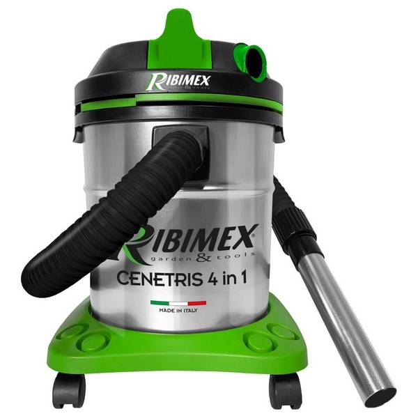 Aspirateur Cuve Eau Et Poussière 20l 1200w Vert Et Inox Ribimex PRCEN010IT