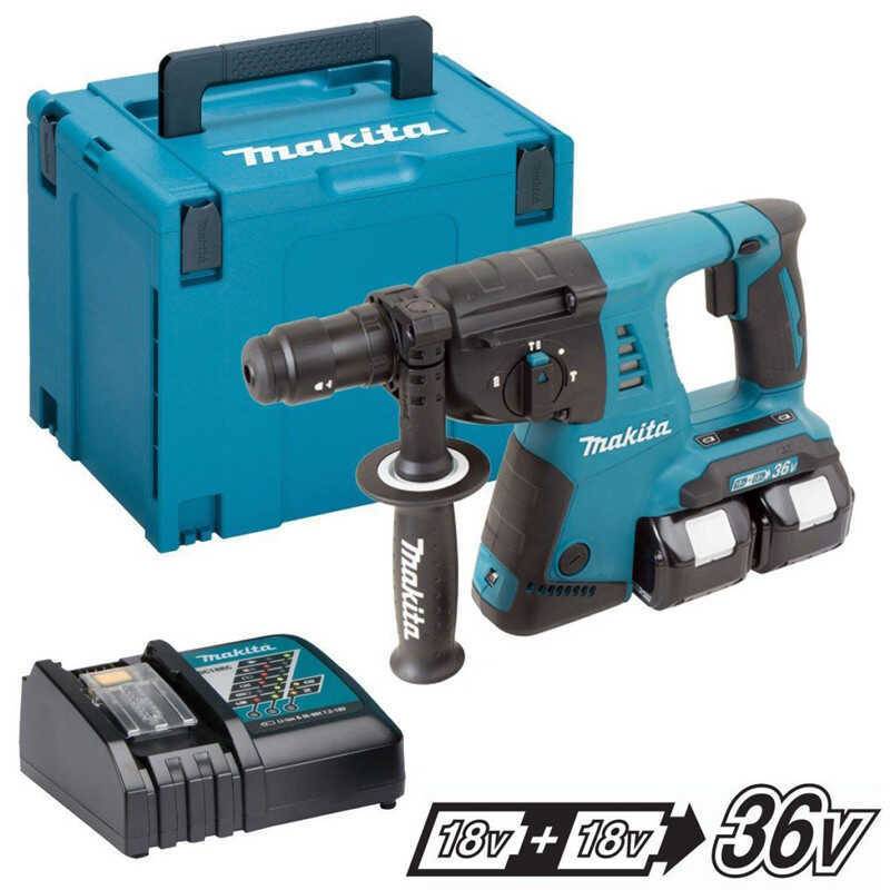 Perforateur burineur 36V SDS-Plus -2x5,0 Ah- en MAKPAC - MAKITA DHR264RTJ-0