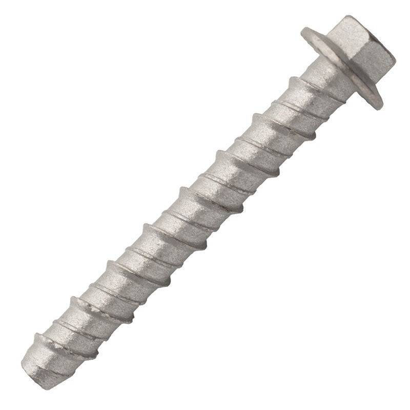 Vis béton en Acier Zingué - tête hexagonal à embase - M10 x 100 - ESSBOX 24 PCS - SCELL-IT-0