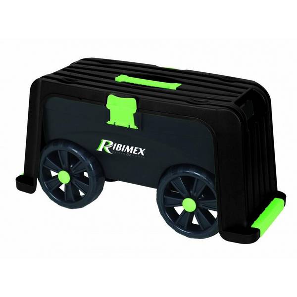 Banc et coffre agenouilloir 4 en 1 sur roues - RIBIMEX PRAGENP4R