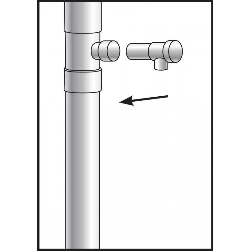 Récupérateur eau de gouttière D. 80 mm - RIBIMEX PRRE080-3