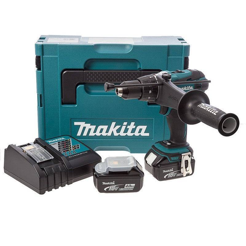 Perceuse à percussion 18V LXT -2x4.0 Ah- en MAKPAC - MAKITA DHP458RMJ-0