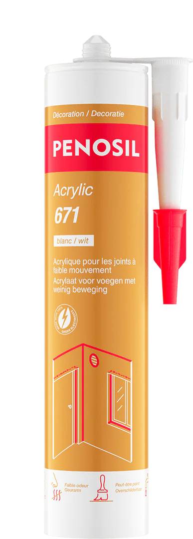 Mastic Acrylique Premium sealant D-71 Penosil - Blanc - 300 ml-0