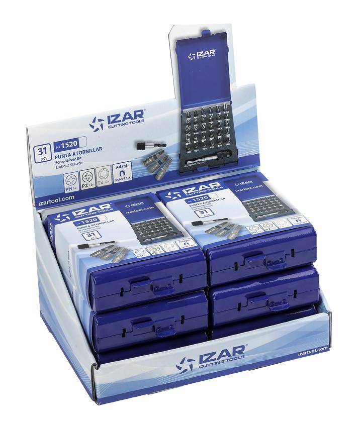 Set Coffret Embout Vissage DIN3126 STANDARD - 31 PCS - IZAR-0