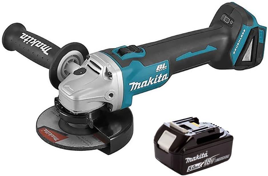 Meuleuse d'angle 125mm DGA504Z + 1 Batterie 5,0 Ah BL1850B - MAKITA-0