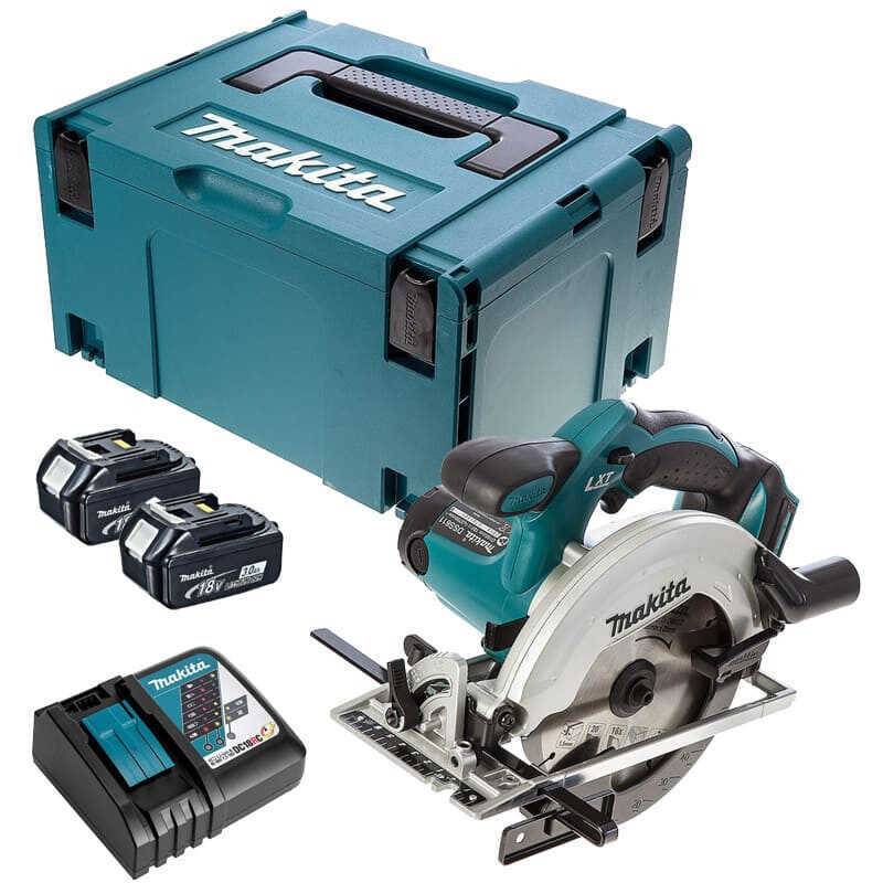 Scie circulaire 18V LXT diam165 mm -2x3,0 Ah- en MAKPAC - MAKITA DSS611RFJ-0