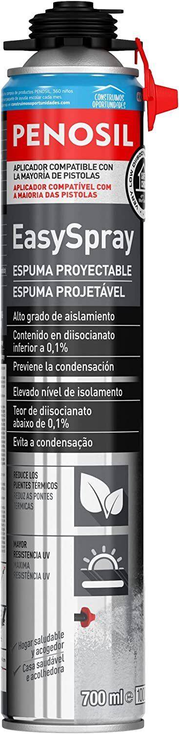 Mousse Pulvérisable Isolante EASYSPRAY - Pistolable 700 ML - PENOSIL-0