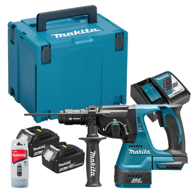 Perfo-burineur 18V LXT SDS-Plus 2J -2x3.0 Ah- en MAKPAC - MAKITA DHR243RFJ-0