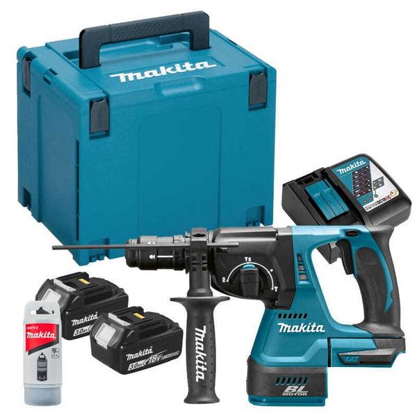 Perfo-burineur 18V LXT SDS-Plus 2J -2x3.0 Ah- en MAKPAC - MAKITA DHR243RFJ