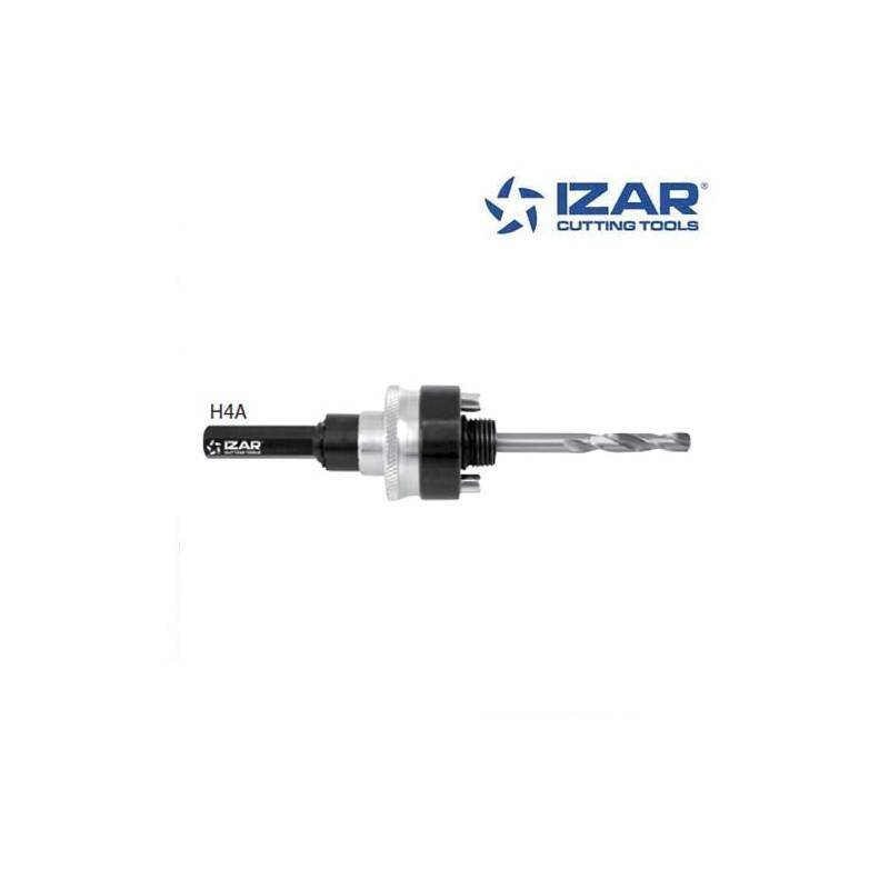 Arbre trépan queue hexagonale pour scie cloche 32 à 210 mm - IZAR H4A-0