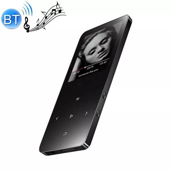 Lecteur MP4 Bluetooth HiFi Portable Écran Tactile 1.8 Pouces 8GB Metal Noir YONIS