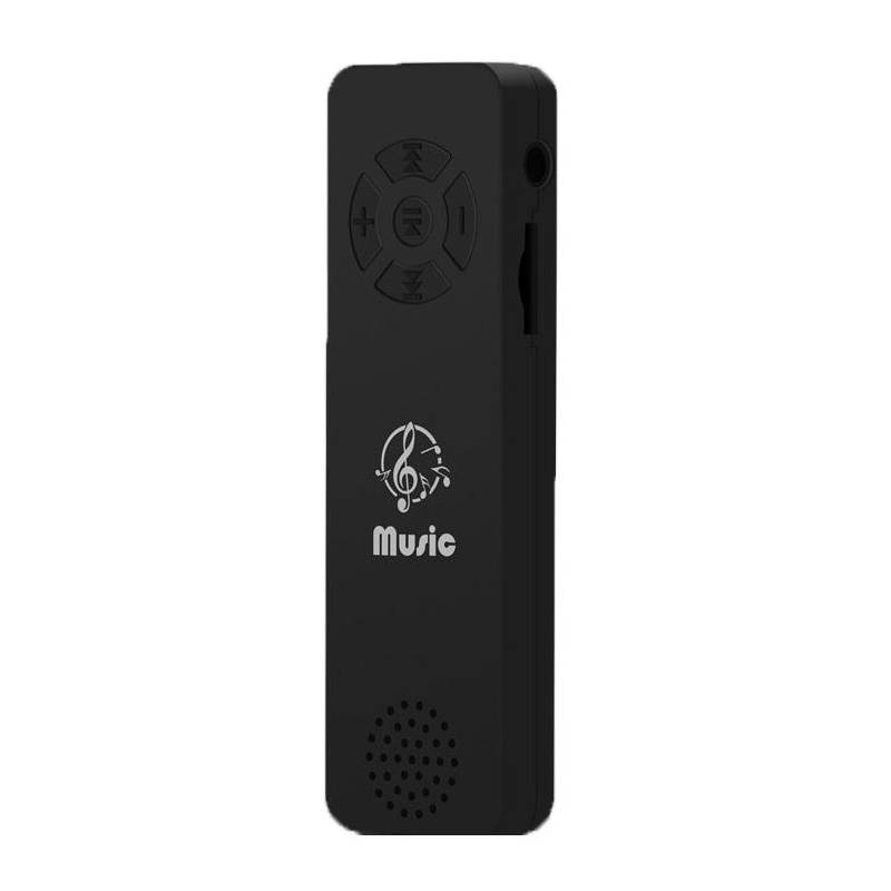 Lecteur MP3 Ultra Léger Avec Design Moderne Et Support Carte TF 16GB - Noir - Yonis-0