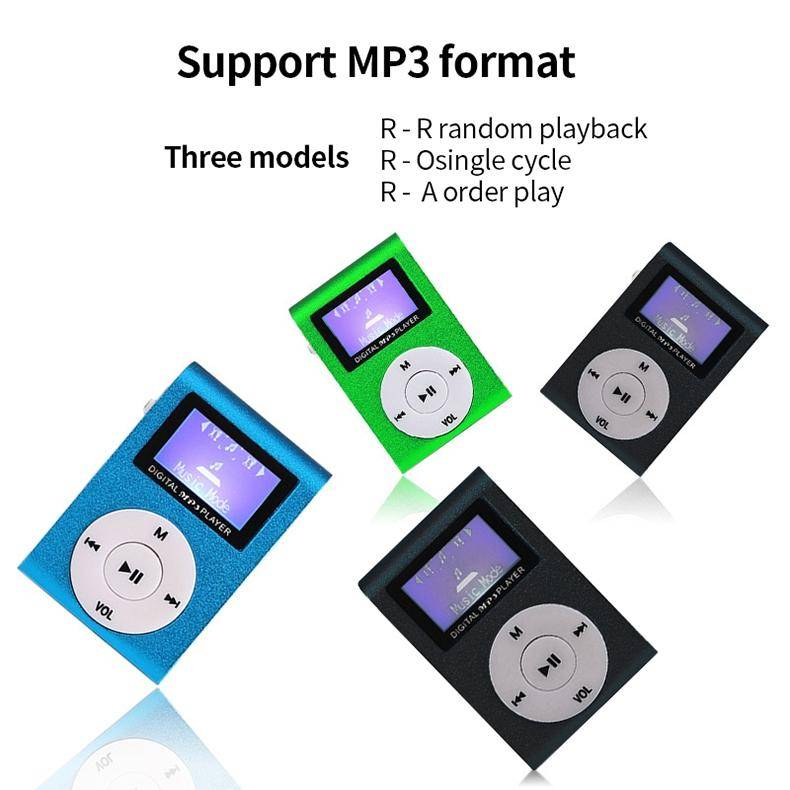 Lecteur MP3 Compact Écran Argent Autonomie Longue Pratique USB Plug Play-2