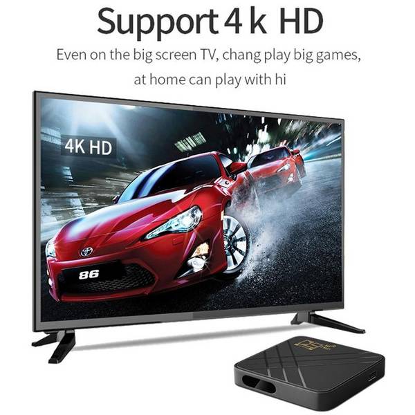 Box Android TV 4K HD WiFi Dual-Band Prêt Pour Streaming RAM 8 Go ROM 128 Go YONIS