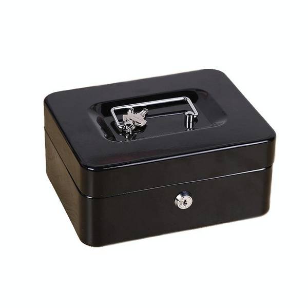 Tirelire Sécurisée Ignifuge Portable Avec Clé Pour Maison 200x160x90mm Noir YONIS